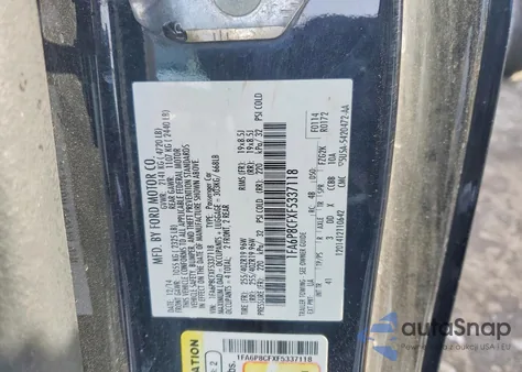 2015 Ford Mustang Gt from USA, damaged, VIN 1FA6P8CFXF5337118